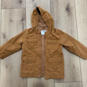 Kids Brown Hooded Jacket 3T Old Navy